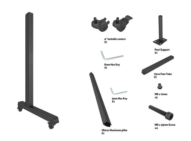 Multibrackets Pro wheelbase 180 