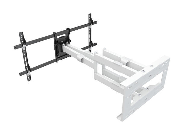 Multibrackets Veggfeste long reach HD Hvit, VESA 800x400, 60kg, 91cm, 50-90" 