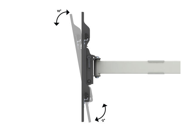 Multibrackets Veggfeste long reach HD Hvit, VESA 800x400, 60kg, 91cm, 50-90" 
