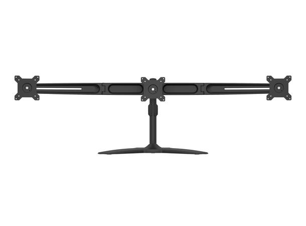 Multibrackets bordstativ, triple 15-24" 3 X 15"-24" Maks 24kg, maks Vesa 100x100 