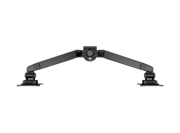 Multibrackets bordstativ gass arm dual Sort , VESA 75, 100, 20Kg, 15-32" 
