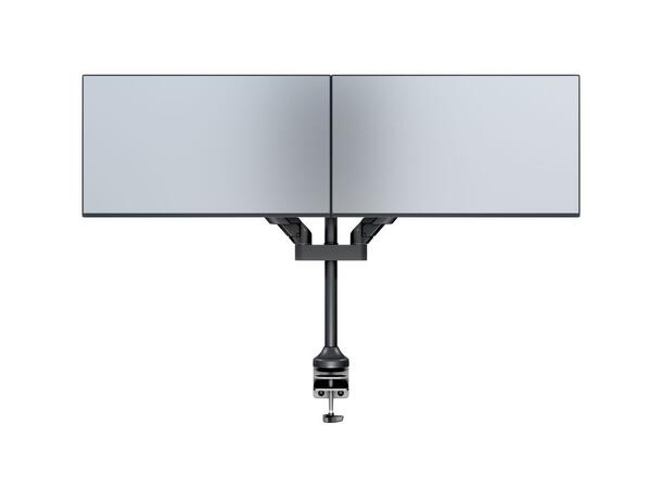 Multibrackets bordstativ gass arm dual Sort , VESA 75, 100, 20Kg, 15-32" 