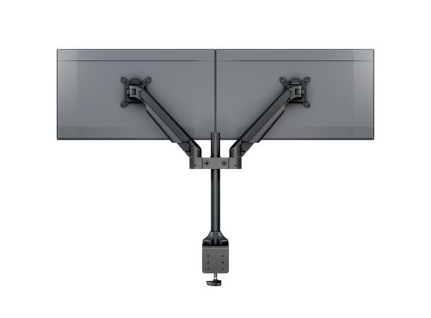 Multibrackets bordstativ gass arm dual Sort , VESA 75, 100, 20Kg, 15-32" 