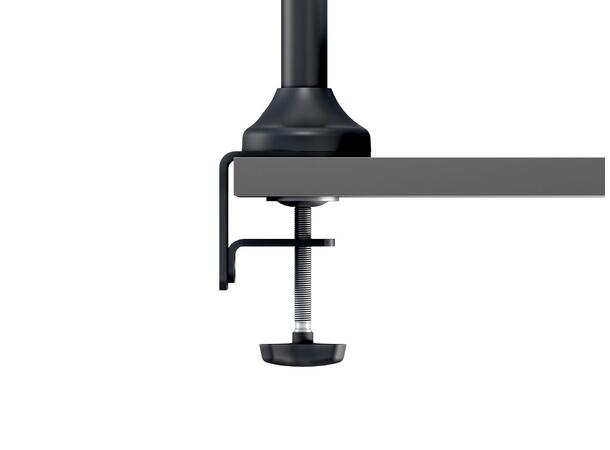 Multibrackets bordstativ gass arm dual Sort , VESA 75, 100, 20Kg, 15-32" 