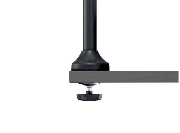 Multibrackets bordstativ gass arm dual Sort , VESA 75, 100, 20Kg, 15-32" 
