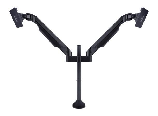 Multibrackets bordstativ gass arm dual Sort , VESA 75, 100, 20Kg, 15-32" 
