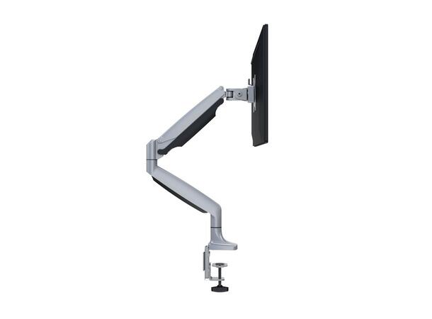 Multibrackets bordstativ gass arm single Sølv , VESA 75-100, 15-27", 9Kg 