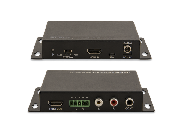 Stoltzen SHAD3 Audio Deembedder 18Gbps HDMI in - HDMI + RCA + COAX + BAL.Audio