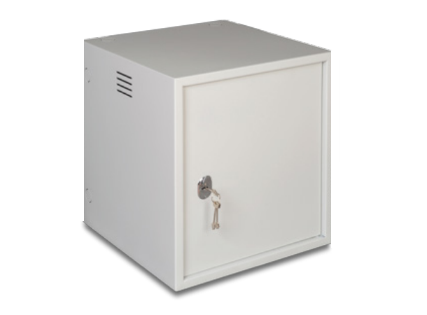 Lande Veggskap Grå  9U B600xD600 ANTIvandal|m/Nøkkellås 