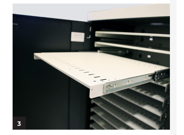 Leba NoteCart UniFit 16 - Slide 16 Laptops | H1355xW805xD625 