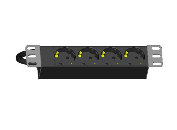 LinkIT 10" Strømskinne 4xCEE 7/4 5m CEE 7/7 | 16A 