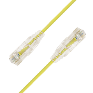 LinkIT SlimPatch U/UTP Cat6a gul 0.5m AWG 28/7 | LSZH | 3,6mm