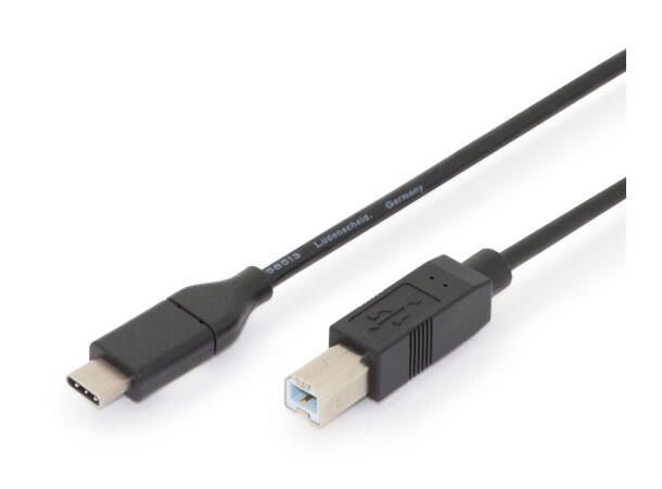 LinkIT USB C til USB B kabel 2m