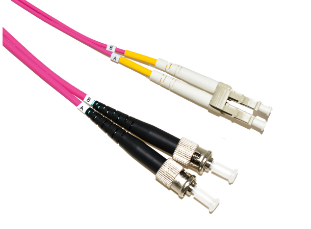 LinkIT fibersnor OM4 LC/ST 2m Duplex | MM | LSZH