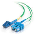 LinkIT fibersnor OS2 LC/SC 10m Duplex | SM | LSZH | Green