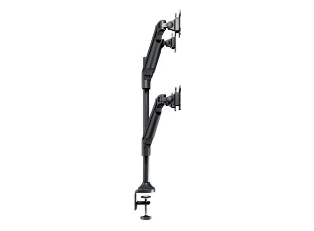 Multibrackets Bordstativ gassarm quad HD Svart, VESA 75, 100, 80Kg, 15-32" 