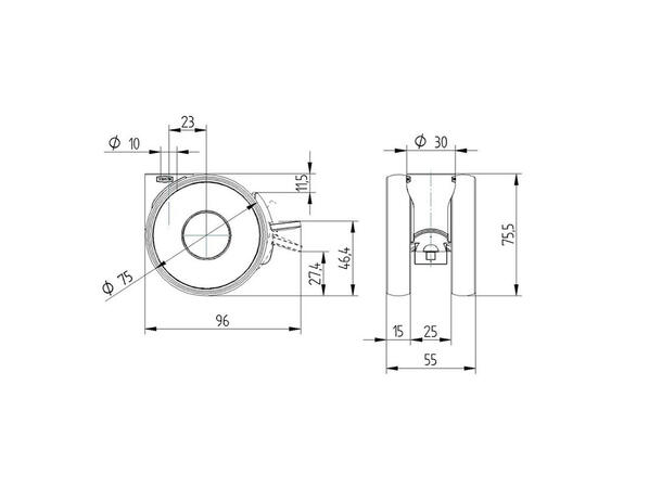 Multibrackets Gulvtralle 110 HD Sølv, 80Kg, 700x400, 32-55" 