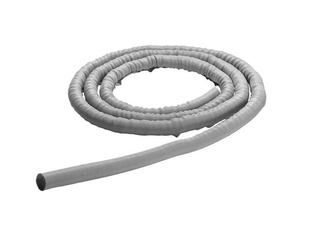 Multibrackets Kabelstrømpe, Sølv, 19 mm Selvlukkende, 25 m kartong 