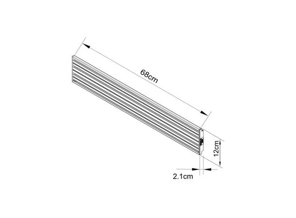 Multibrackets Pro Screen Rail 68cm sort 