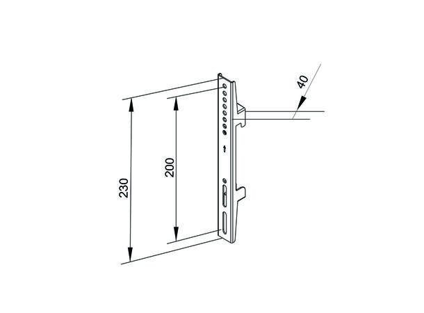 Multibrackets Pro Series  Fixed arms 200 
