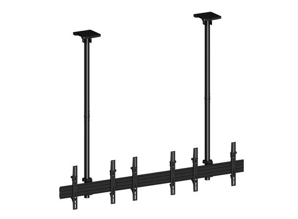 Multibrackets Pro takfeste MBC3X1U 600x400, 150 Kg, 58-315cm, 3 x 40-65" 