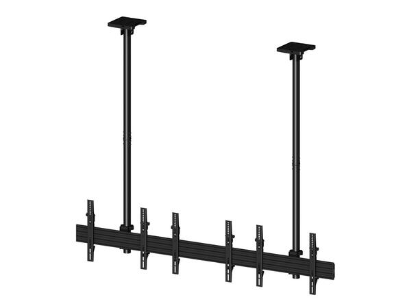 Multibrackets Pro takfeste MBC3X1U 600x400, 150 Kg, 58-315cm, 3 x 40-65" 