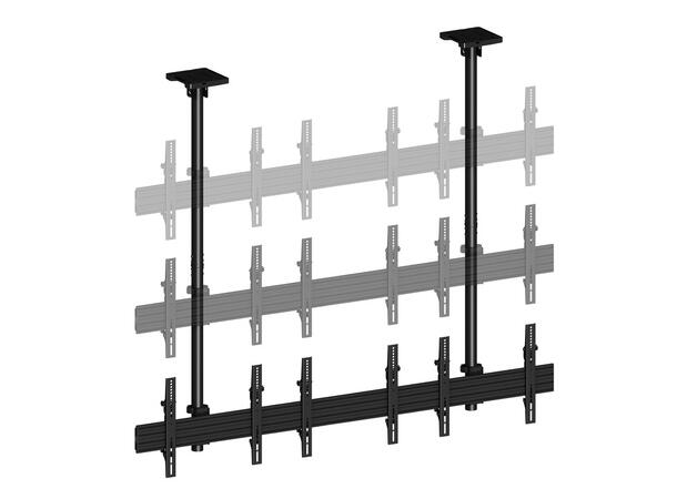 Multibrackets Pro takfeste MBC3X1U 600x400, 150 Kg, 58-315cm, 3 x 40-65" 