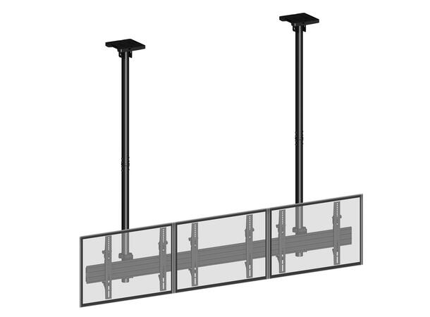 Multibrackets Pro takfeste MBC3X1U 600x400, 150 Kg, 58-315cm, 3 x 40-65" 
