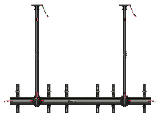 Multibrackets Pro takfeste MBC3X1U 600x400, 150 Kg, 58-315cm, 3 x 40-65" 