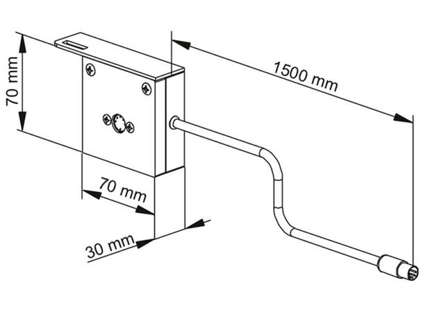 Multibrackets Skjøtekabel 1,5m For motorisert veggfeste 80 kg HD 