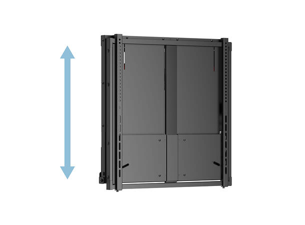Multibrackets Veggfeste Counterbalanced Svart, 35-60kg, 600x600, 55-86" 