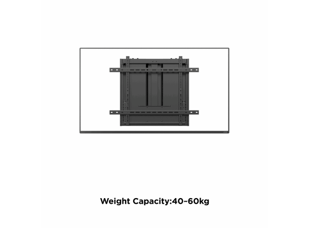 Multibrackets Veggfeste Counterbalanced Svart, 35-60kg, 600x600, 55-86" 