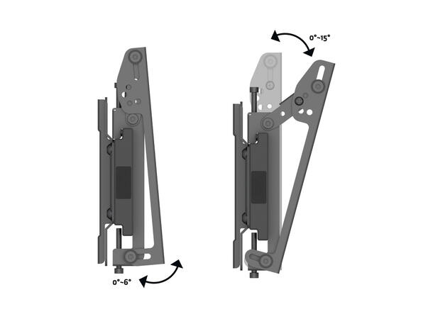 Multibrackets Veggfeste PRO MBW1U tilt Vesa 200x200, 30Kg, 17-42”, svart 
