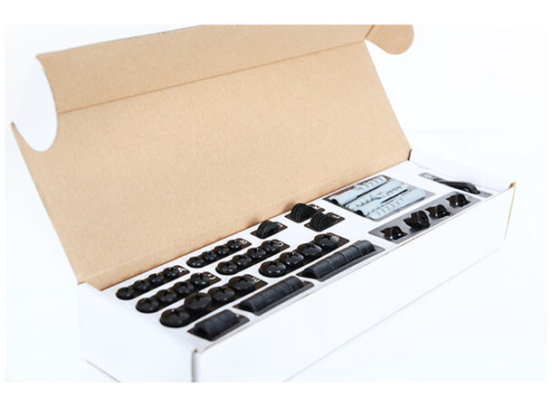 Multibrackets Veggfeste fixed medium Svart, 32-65", Maks 50kg, VESA 400x400 