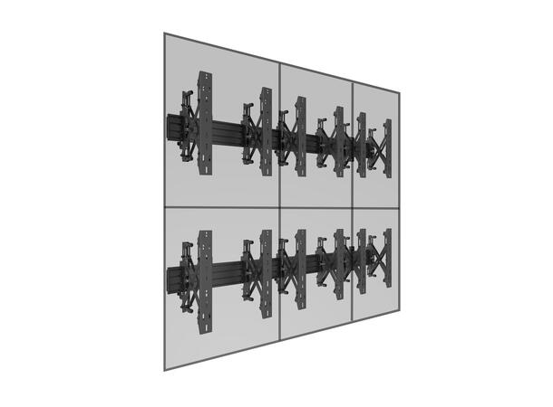 Multibrackets Wallmount Pro MBW3x2UP Push In Pop Out B 