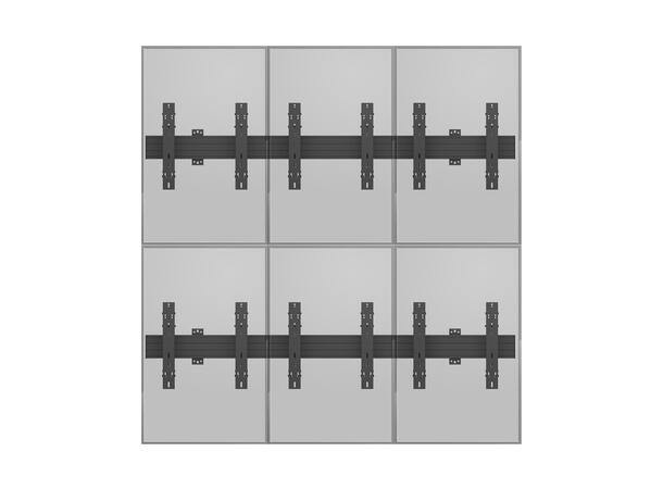 Multibrackets Wallmount Pro MBW3x2UP Push In Pop Out B 