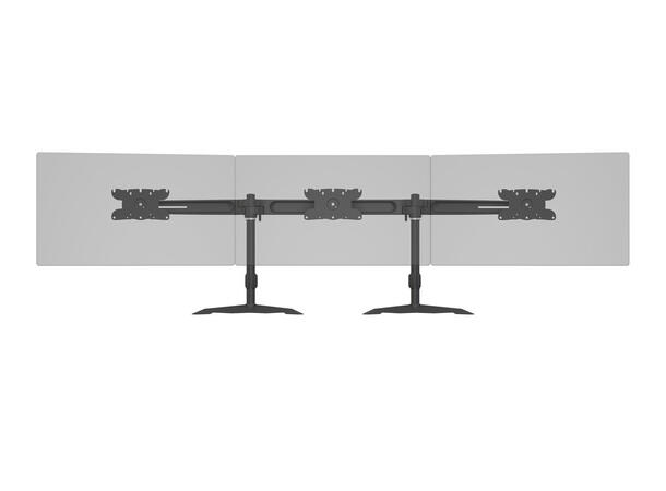 Multibrackets bordstativ, triple 24-32" 3 X 24"-32" Maks 24kg, maks Vesa 200x100 