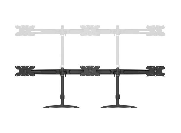 Multibrackets bordstativ, triple 24-32" 3 X 24"-32" Maks 24kg, maks Vesa 200x100 