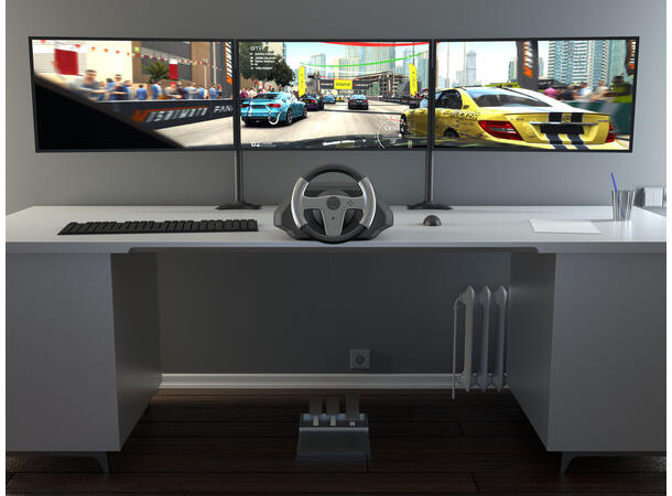 Multibrackets bordstativ, triple 24-32" 3 X 24"-32" Maks 24kg, maks Vesa 200x100 