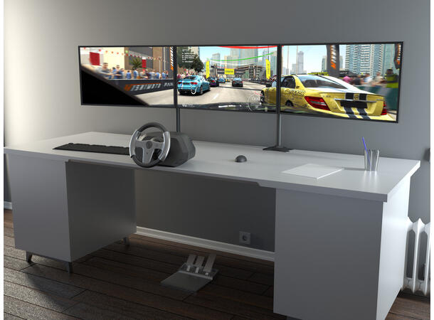 Multibrackets bordstativ, triple 24-32" 3 X 24"-32" Maks 24kg, maks Vesa 200x100 