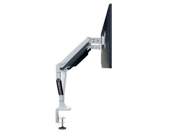 Multibrackets bordstativ gass arm dobbel Hvit , VESA 75-100, 9Kg,  15-27" 