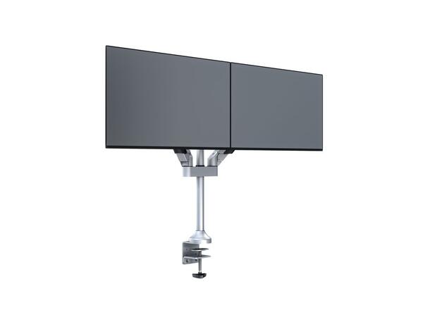 Multibrackets bordstativ gass arm dual Sølv , VESA 75, 100, 20Kg, 15-32" 