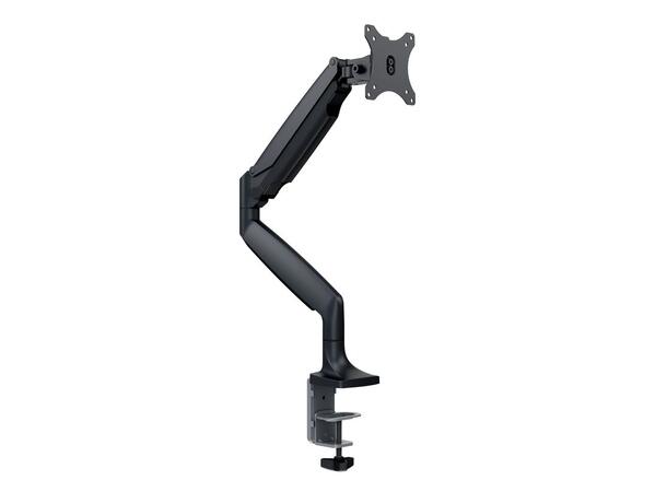 Multibrackets bordstativ gass arm single Svart, VESA 75-100, 15-27", 9Kg 