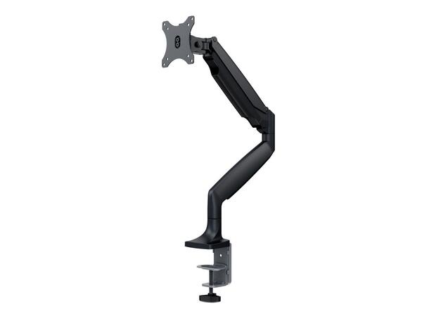Multibrackets bordstativ gass arm single Svart, VESA 75-100, 15-27", 9Kg 