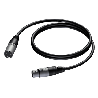 Procab Mikrofonkabel CAB901/05 Sort XLR Han-XLR Hun - 0.5m