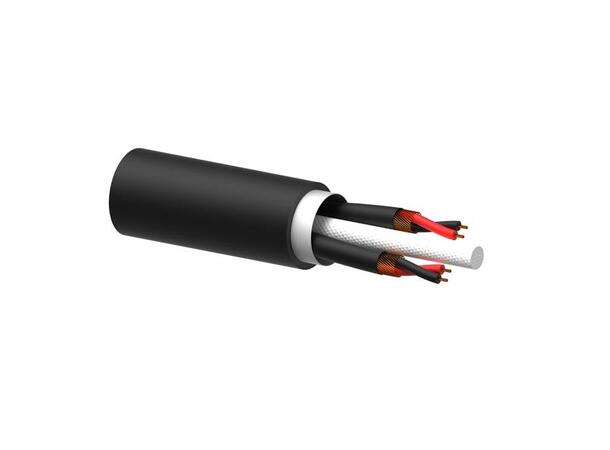 Procab Multikabel MCM102/1 Sort 2 par 0.125 mm 26 AWG 100m Rull 