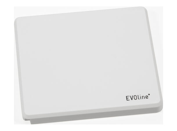 EVOline® Square80 hvit 1x stikk 1x 1000mA USB lader RJ45 Cat.6 