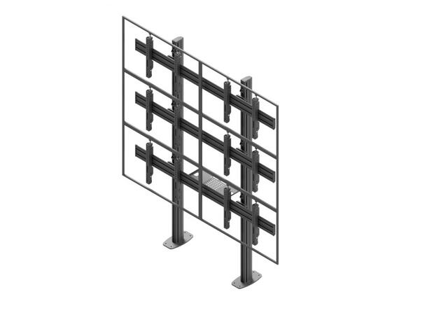 Edbak VideoVegg Stativ 40"-47" 2x3 Komplett. For festing i underlag 