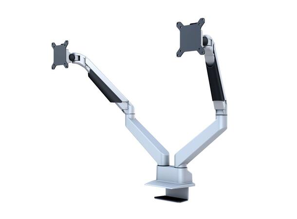 Multibrackets Bordstativ side by side Sølv, Vesa 75 ,100, 20Kg 15-32" 