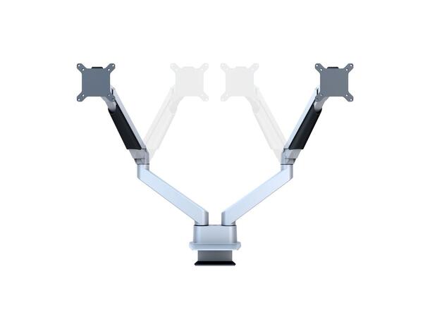 Multibrackets Bordstativ side by side Sølv, Vesa 75 ,100, 20Kg 15-32" 